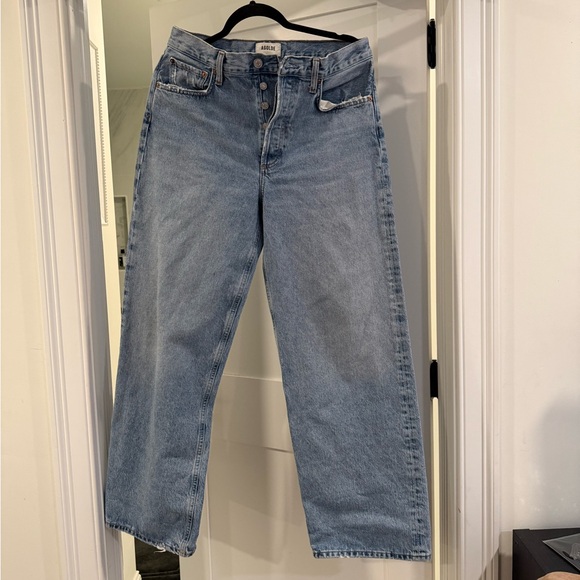 Agolde Low Rise Baggy in Libertine - Picture 4 of 12